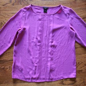 Ann Taylor Purple Dress Top XXS Petite